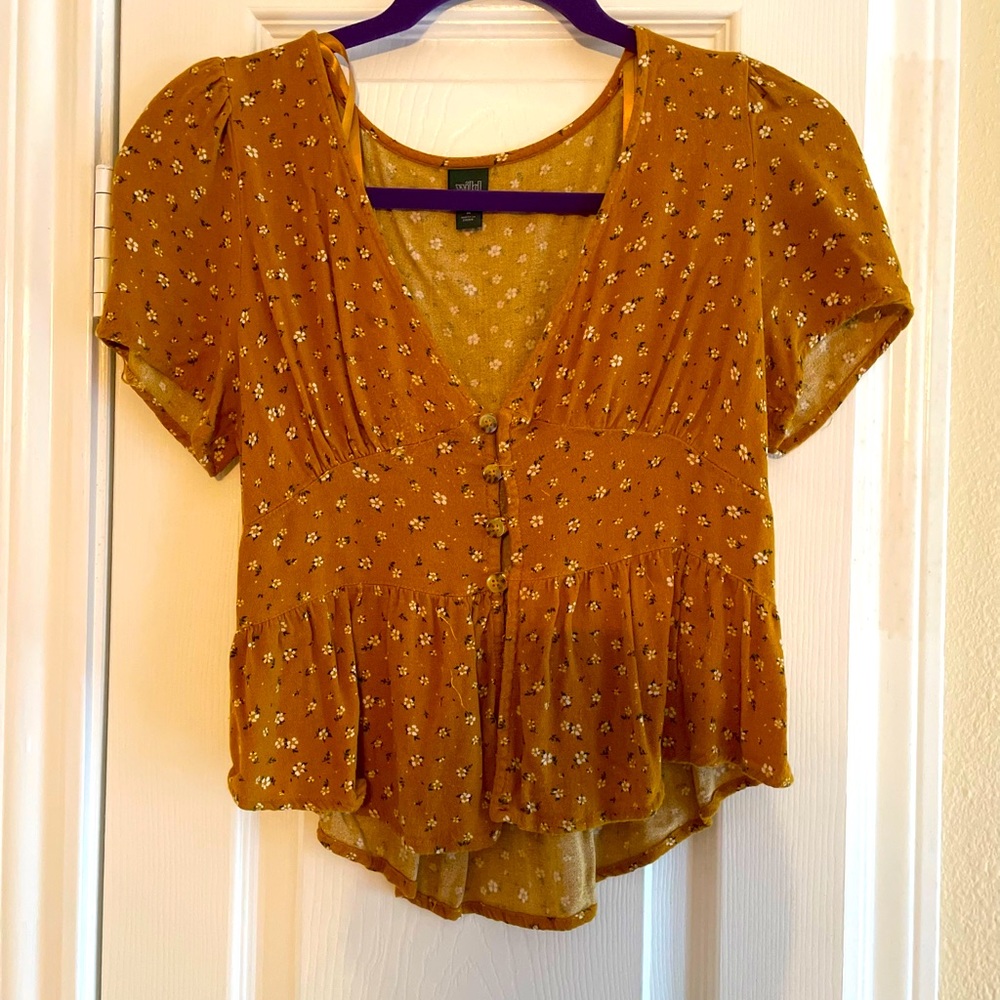 Rustic floral shirt